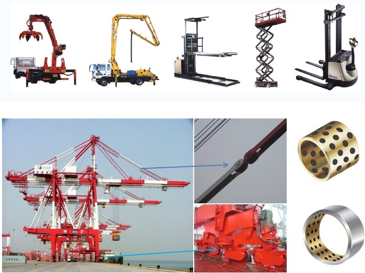 自潤(rùn)滑軸承用在物流、港口機(jī)械